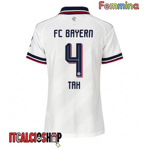 Bayern Munich Jonathan Tah #4 Seconda Maglia Femmina 2026-27 Manica Corta